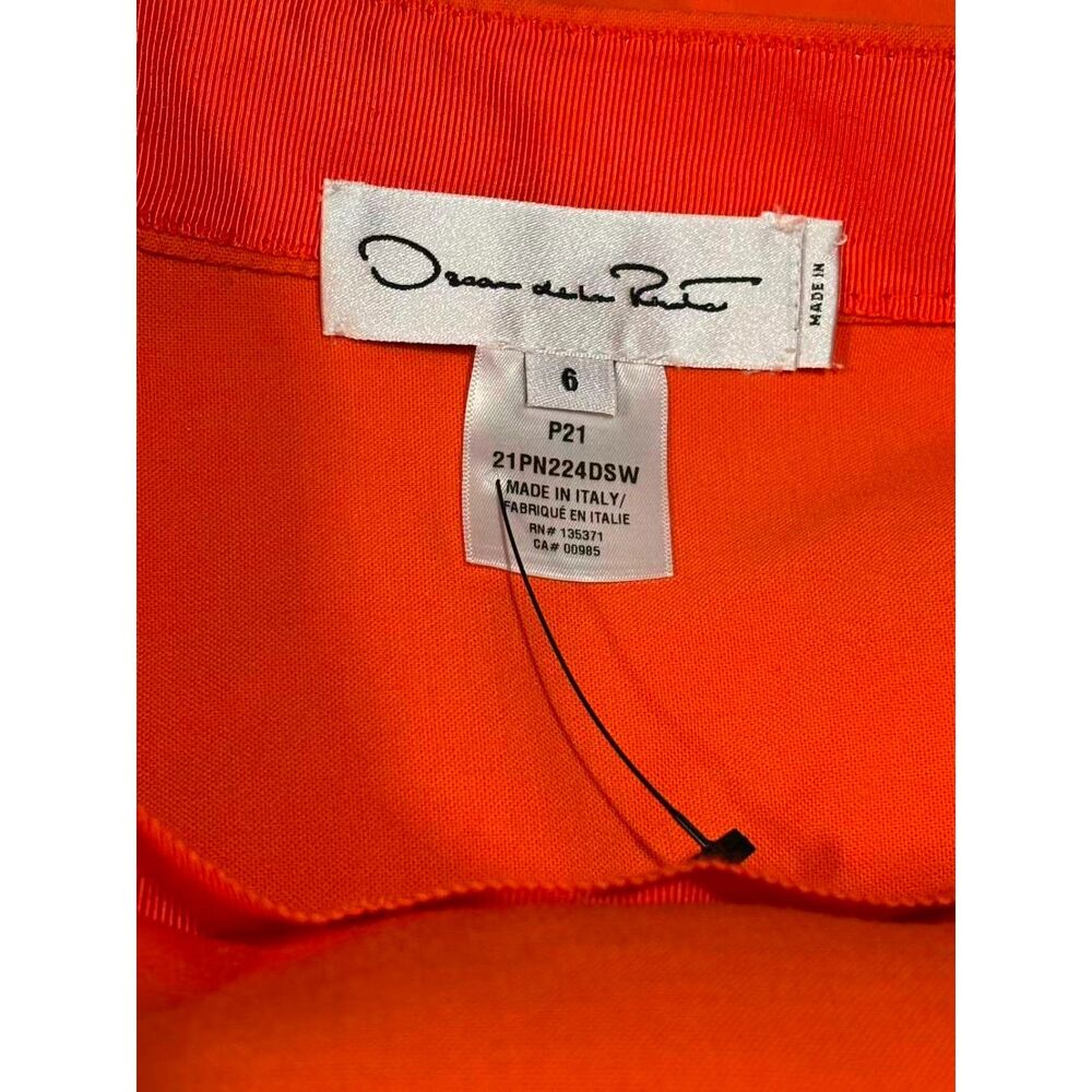 $2890 OSCAR DE LA RENTA 2021 Midi Length Dress Sz 6 - Picture 8 of 10